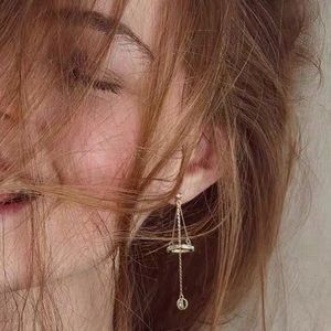 Elegant crystal wind chimes earrings